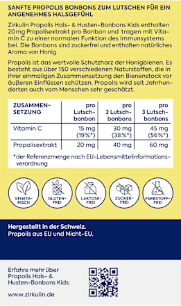 Propolis Hals- & Husten-Bonbons Kids 30 St, 45 g