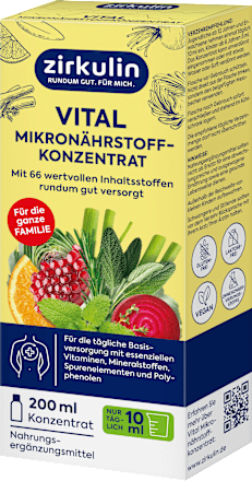 Vital Nährstoffkonzentrat, 200 ml Zirkulin