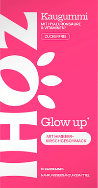 Kaugummi, Glow up Himbeer-Kirsche, zuckerfrei, 10 St