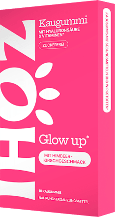Kaugummi, Glow up Himbeer-Kirsche, zuckerfrei, 10 St