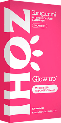 Kaugummi, Glow up Himbeer-Kirsche, zuckerfrei, 10 St